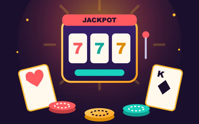 Online casino lobby illustration representing safe licensed gaming